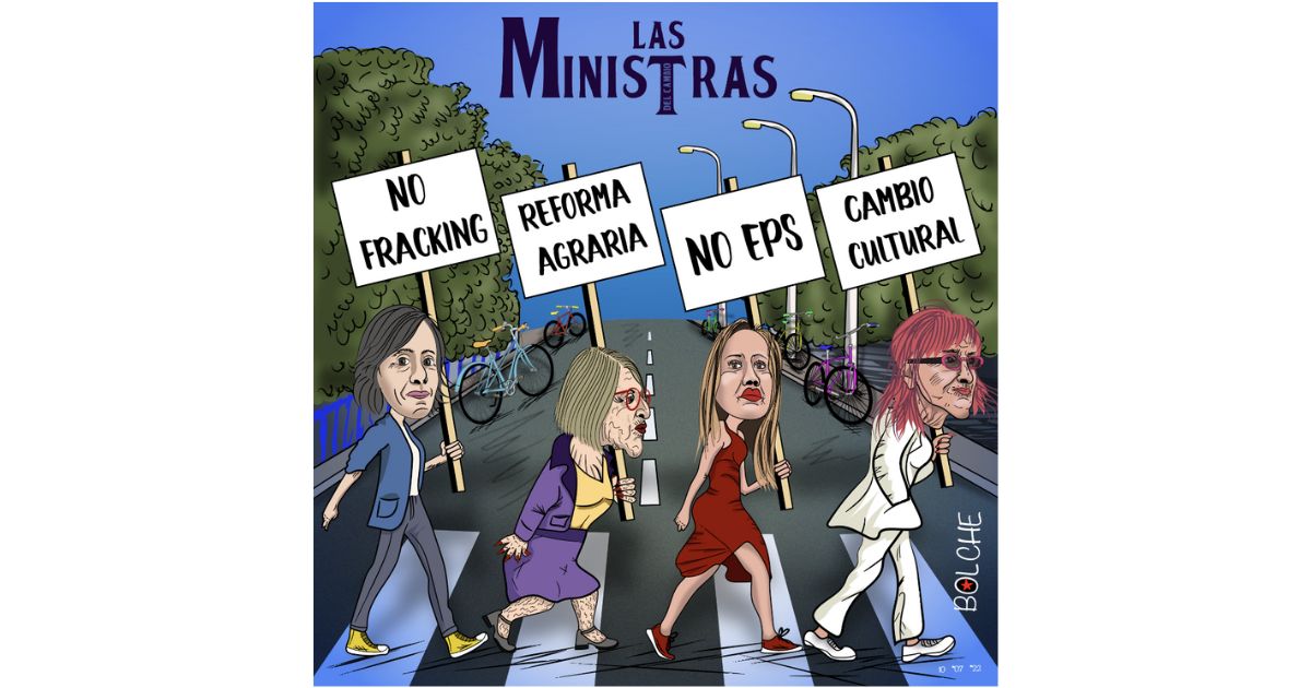 Caricatura: Las ministras del cambio