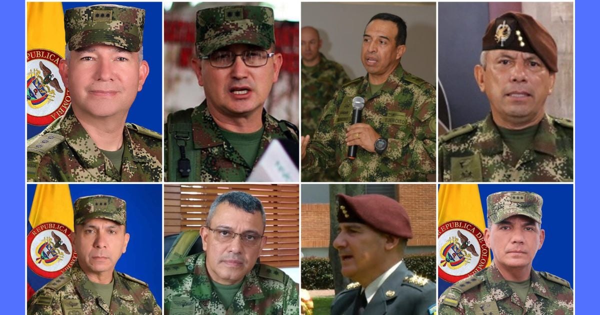 Los 12 generales mayores que Petro descartaría en las Fuerzas Armadas