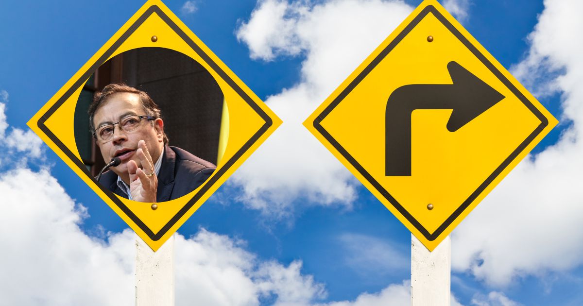 Un giro de derecha a izquierda