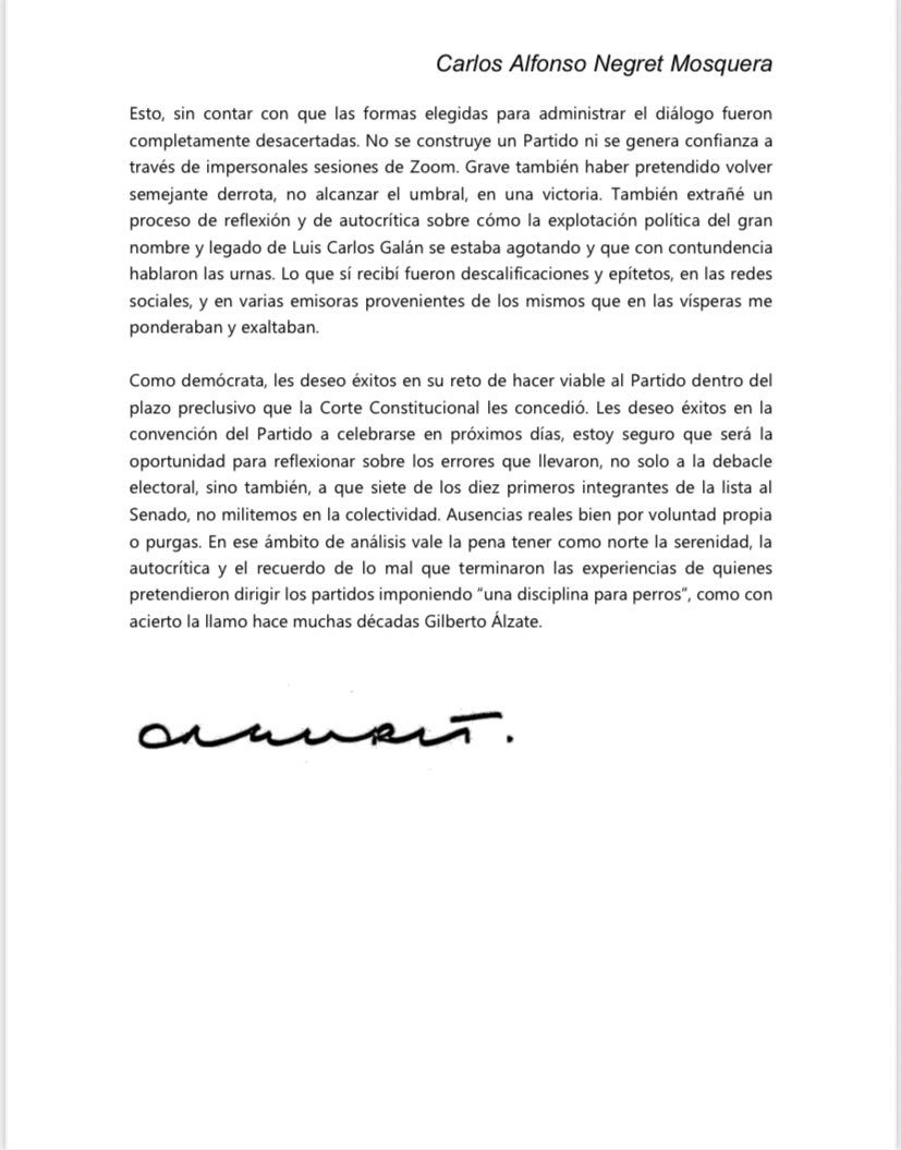  - Los hermanos Galán no lograron tomar las riendas de su recién fundado partido