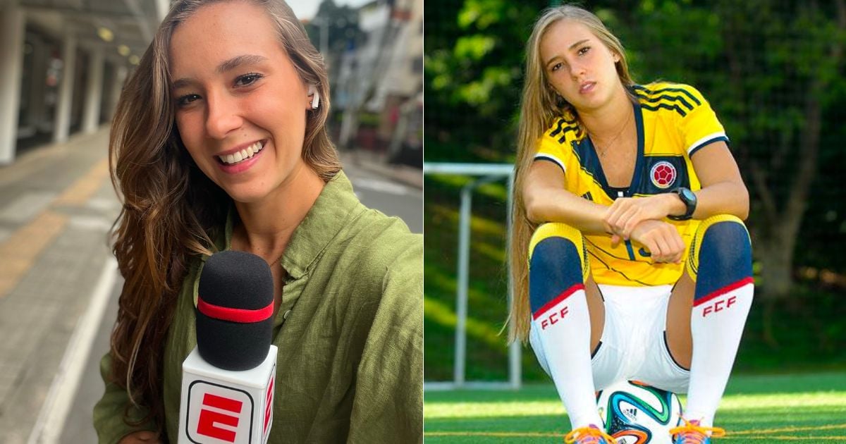La sexy futbolista colombiana que ESPN contrató para trapear el piso con Win Sports