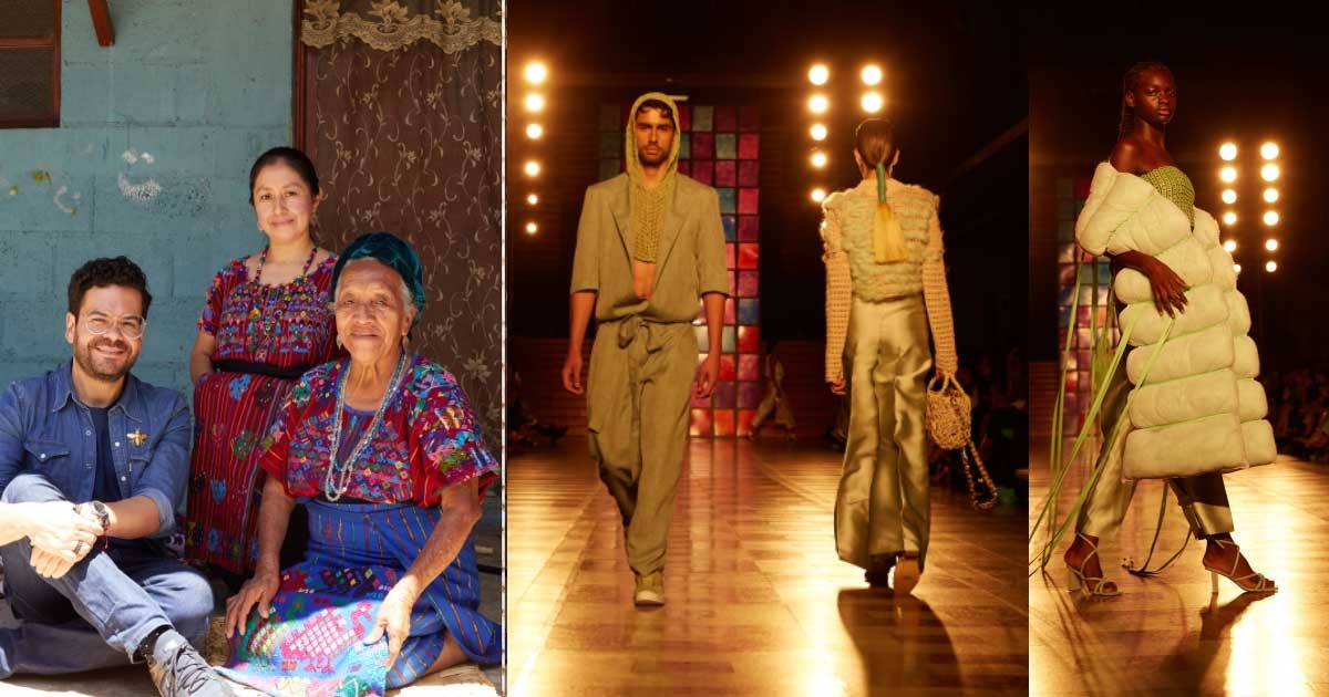 El diseñador estrella de Colombiamoda 2022 que sorprendió con atuendos hechos de botellas de Coca Cola