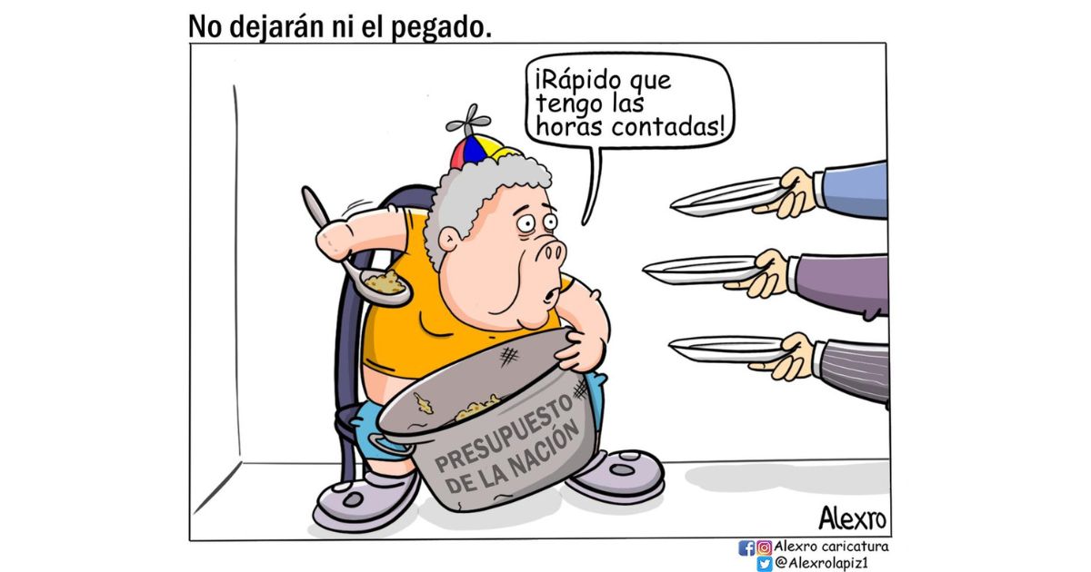 Caricatura: No dejarán ni el pegado