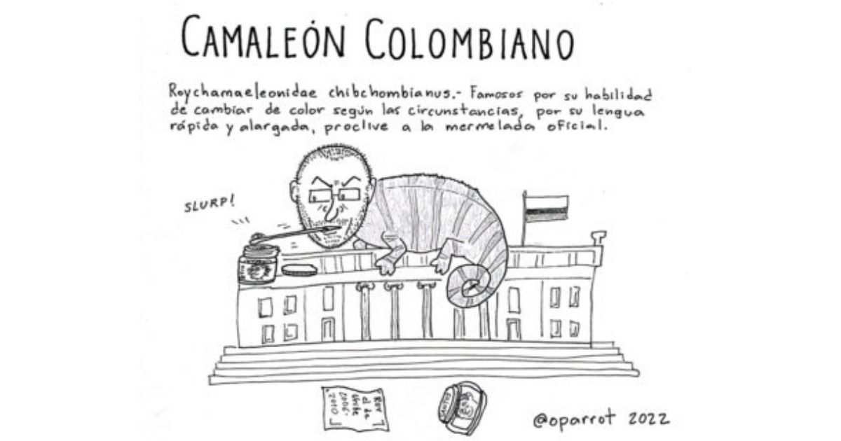 Caricatura: “Camaleón Colombiano”
