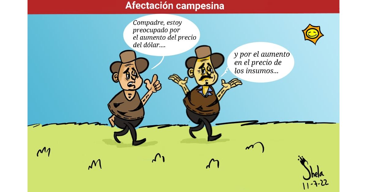 Caricatura: Afectación campesina