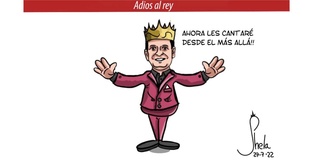 Caricatura: Adiós al rey