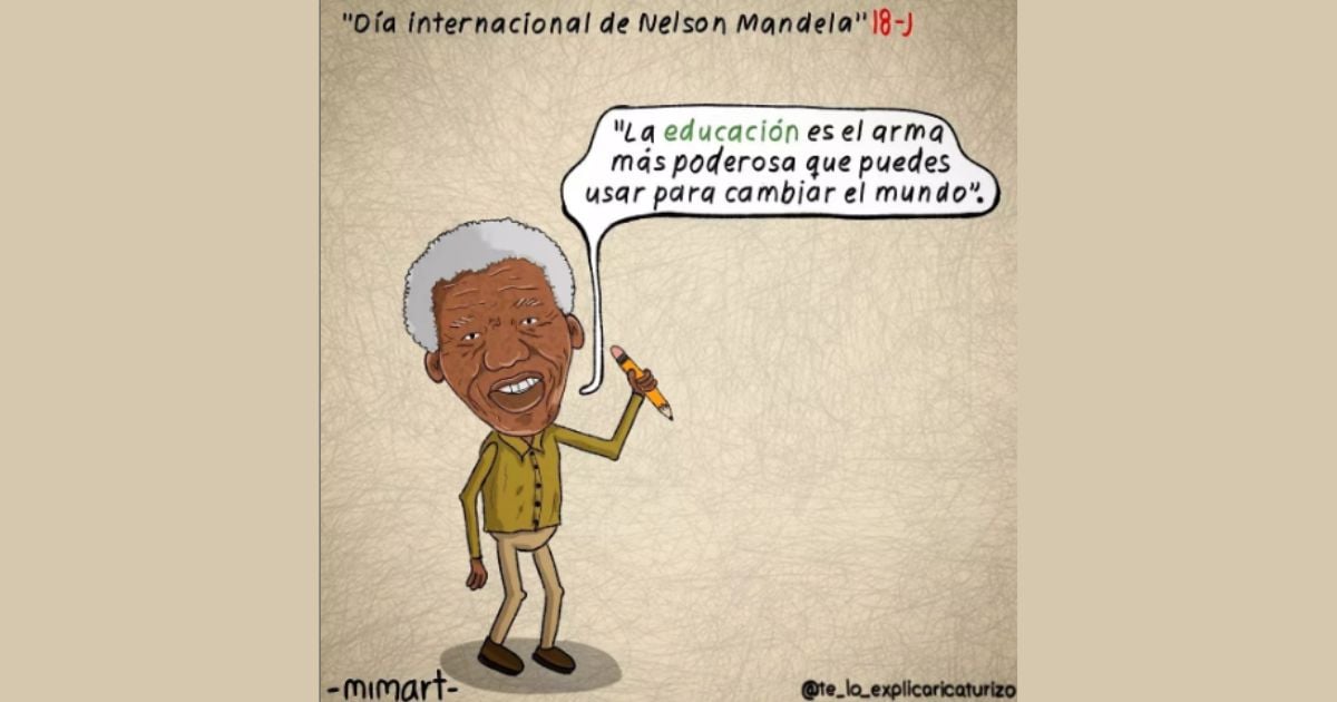 Caricatura: Día Internacional de Nelson Mandela