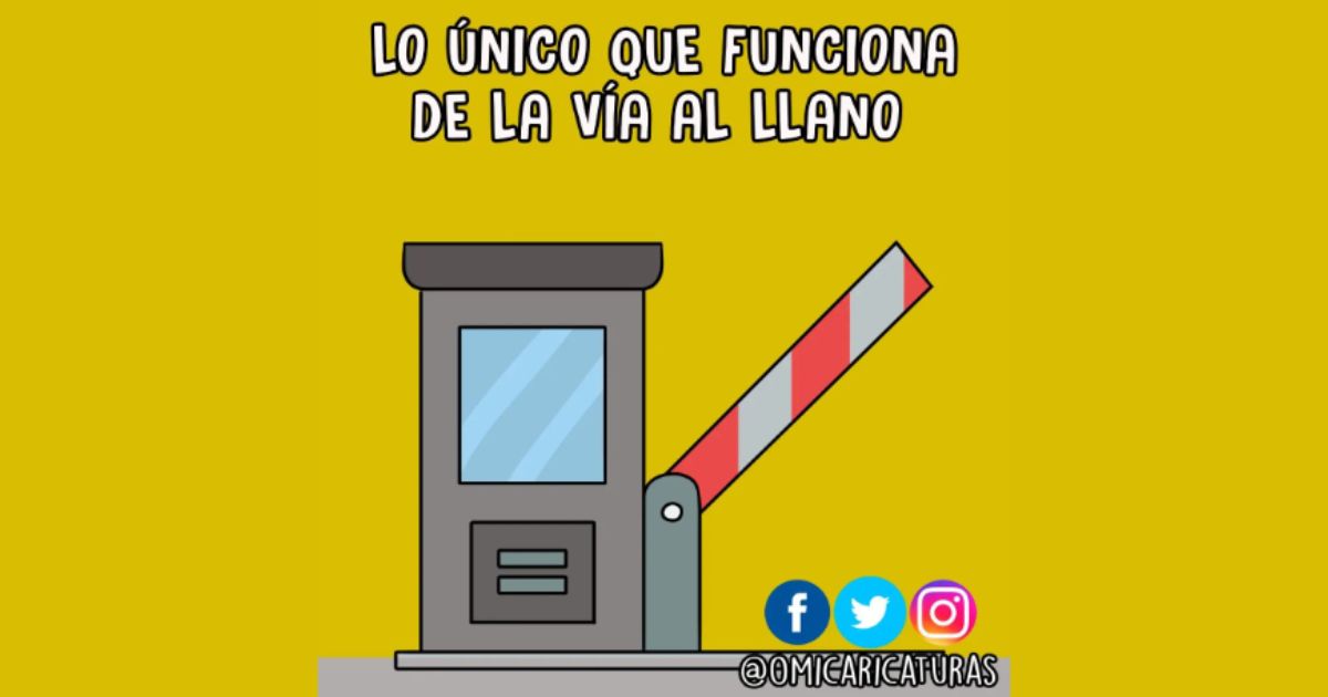 Caricatura: Lo único que funciona de la vía al llano