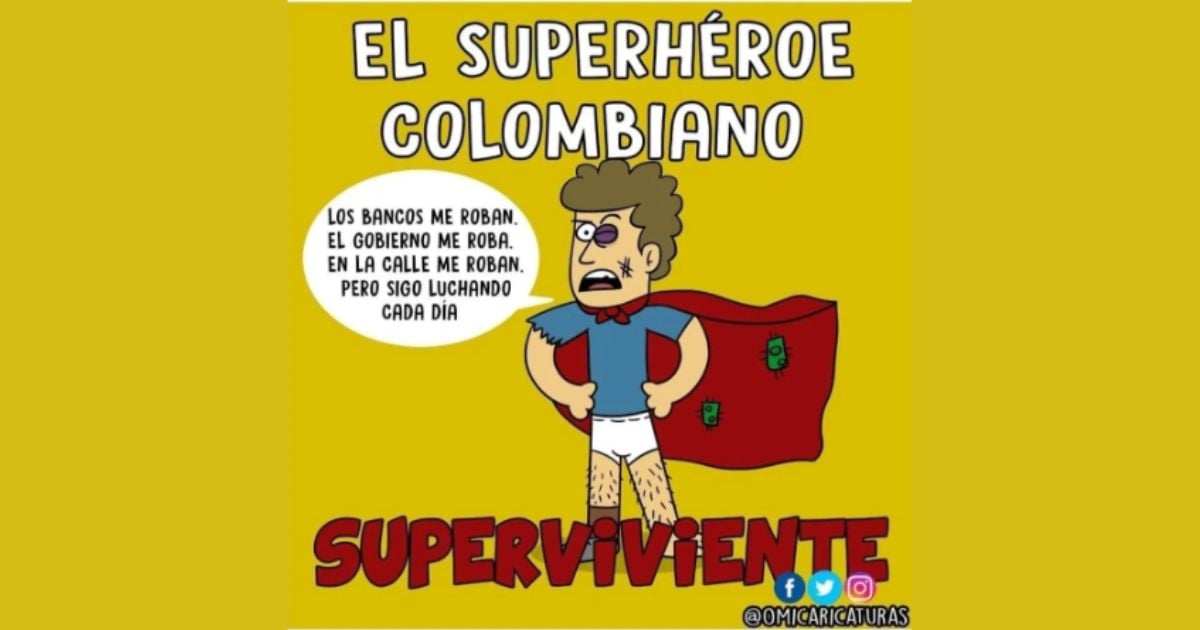 Caricatura: El superhéroe colombiano