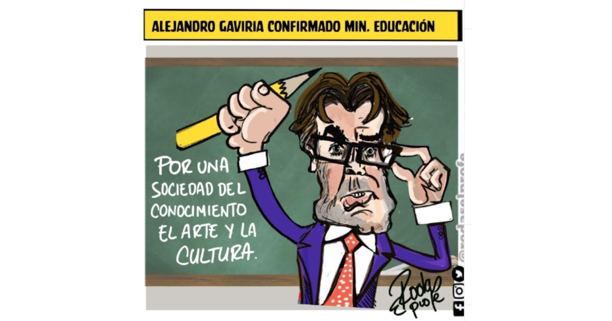 Caricatura: Alejandro Gaviria confirmado Min. Educación