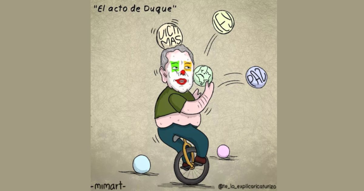 Caricatura: El acto de Duque
