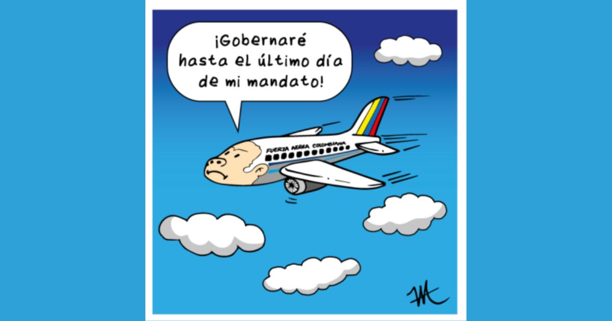 El país llorando y el presidente volando