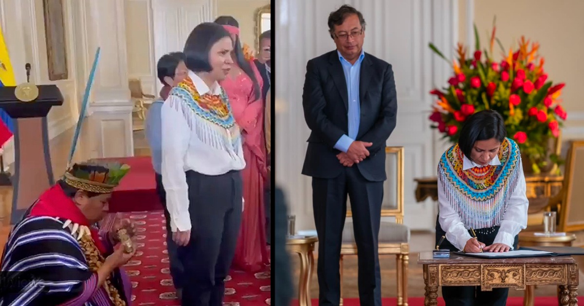 El ritual indígena con Petro a la cabeza en el que se posesionó la directora de Unidad de Víctimas