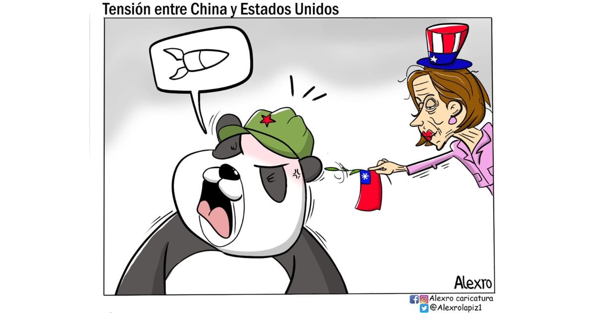 Caricatura: Tensión entre China y Estados Unidos