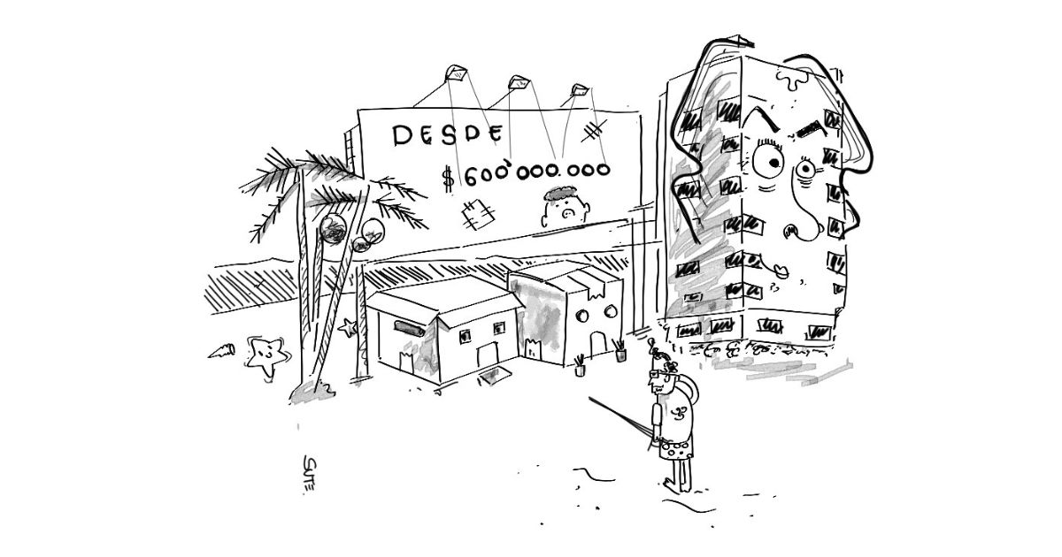Caricatura: Casas isleñas desde $600 millones de pesos