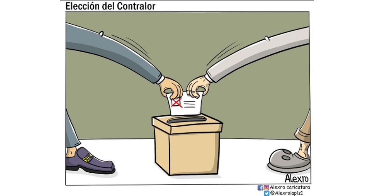 Caricatura: Elección del contralor