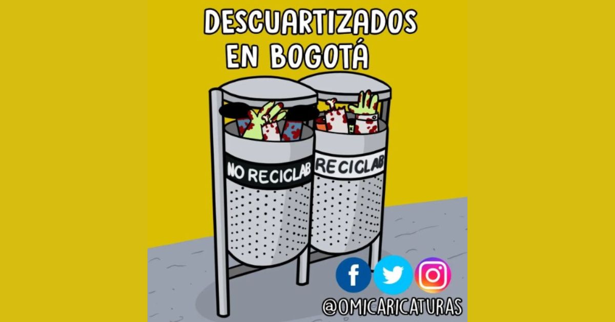Caricatura: Descuartizados en Bogotá