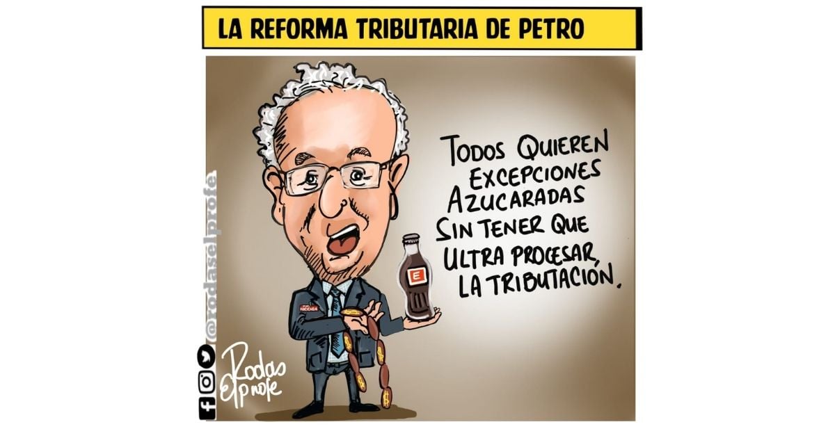 Caricatura: La reforma tributaria de Petro