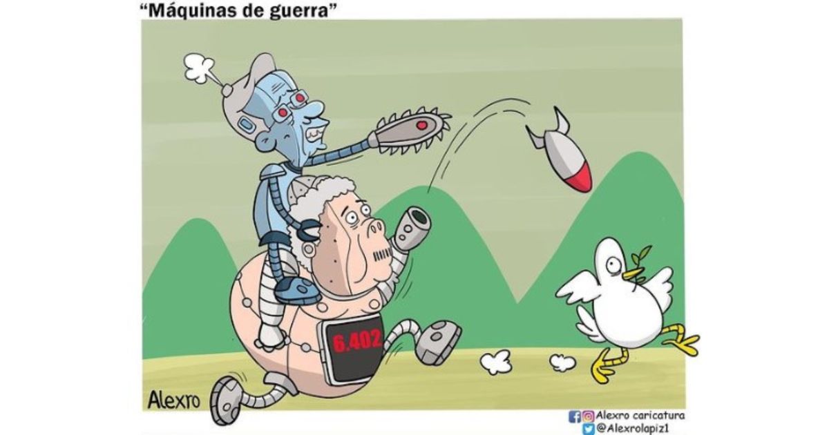 Caricatura: Máquinas de guerra