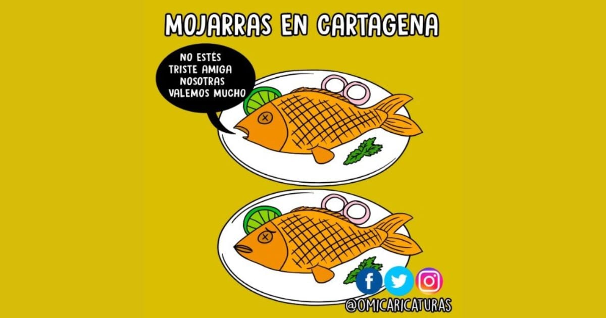Caricatura: Mojarras en Cartagena