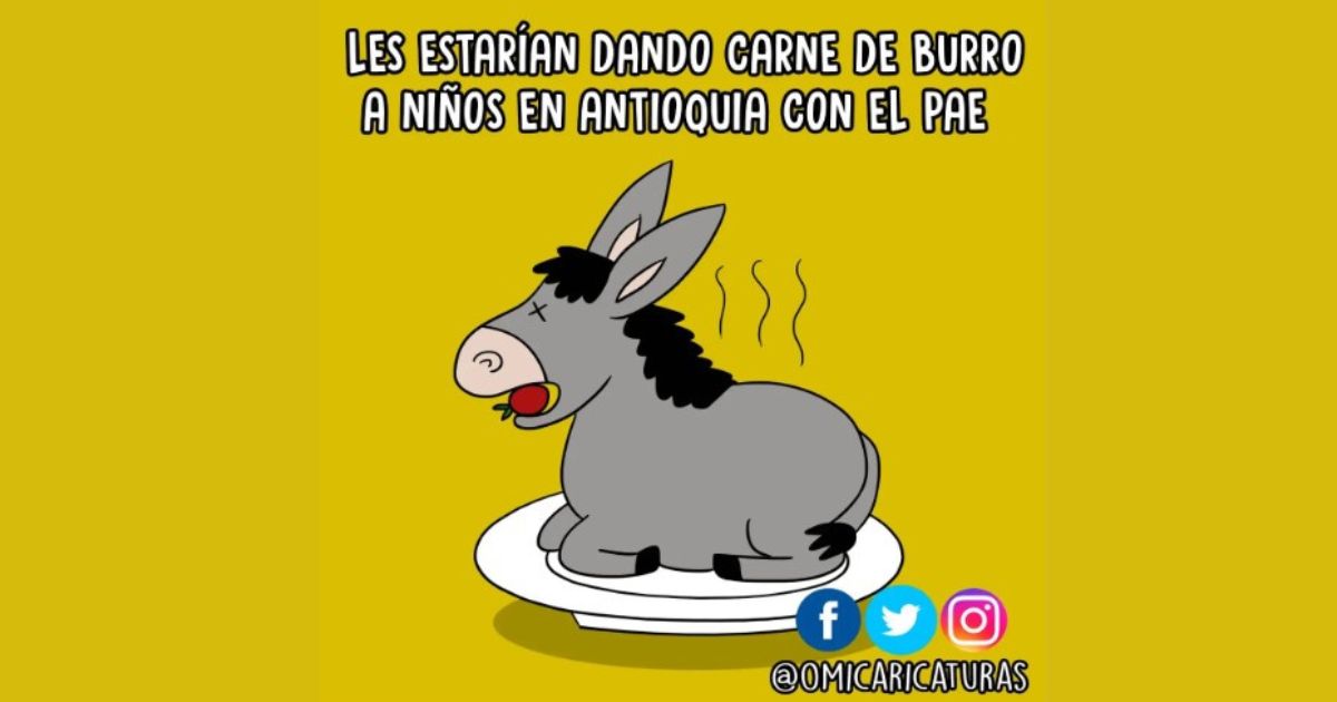 Caricatura: PAE, irregularidades con alimentación