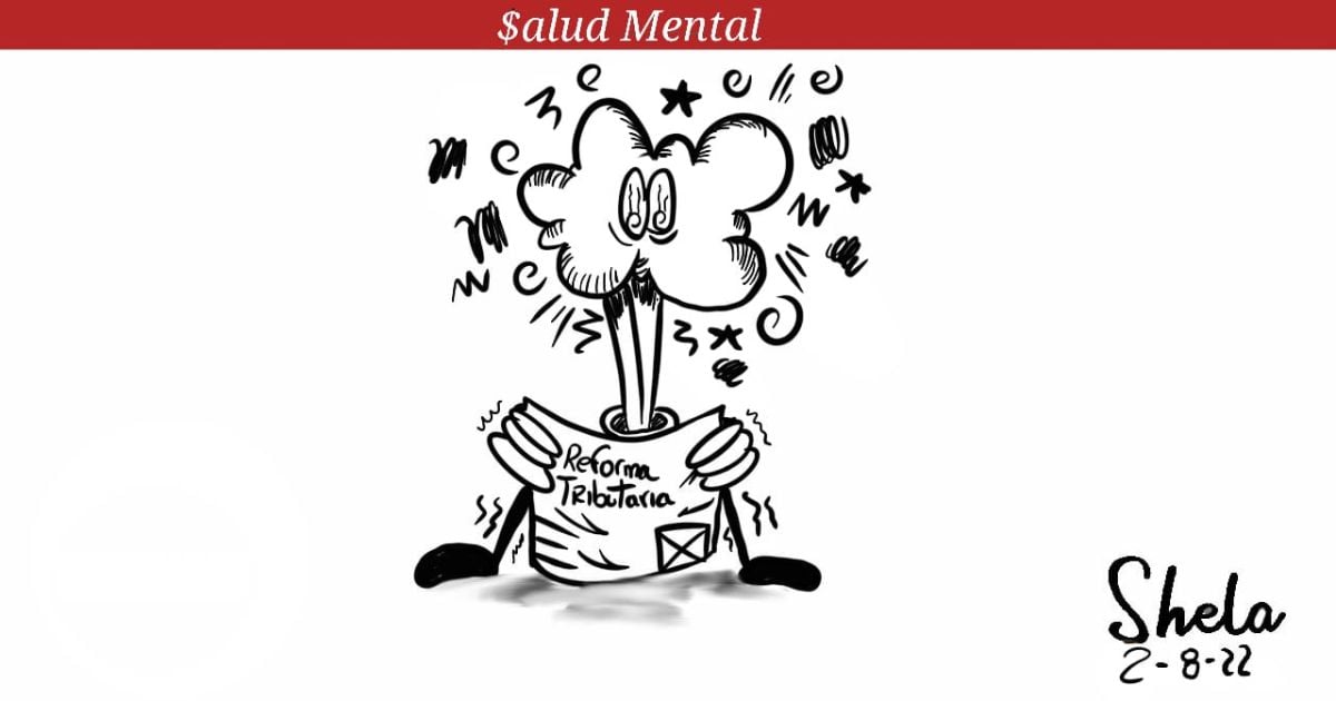 Caricatura: ¿El gobierno quiere pensar en la salud mental?