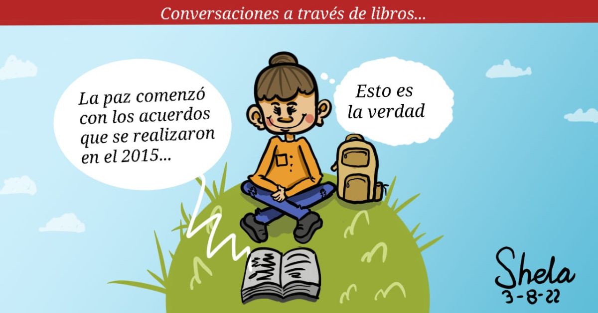 Caricatura: Conversaciones a través de libros