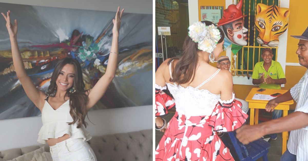 Natalia de Castro se tomó la casa del Carnaval de Barranquilla