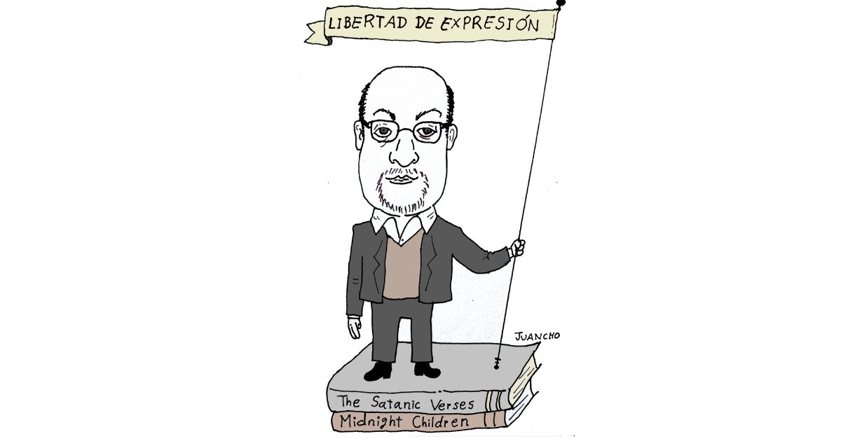Caricatura: Larga vida a Salman Rushdie