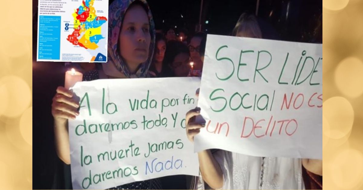 Nariño, Cauca, Valle: los departamentos que más líderes asesinados tienen