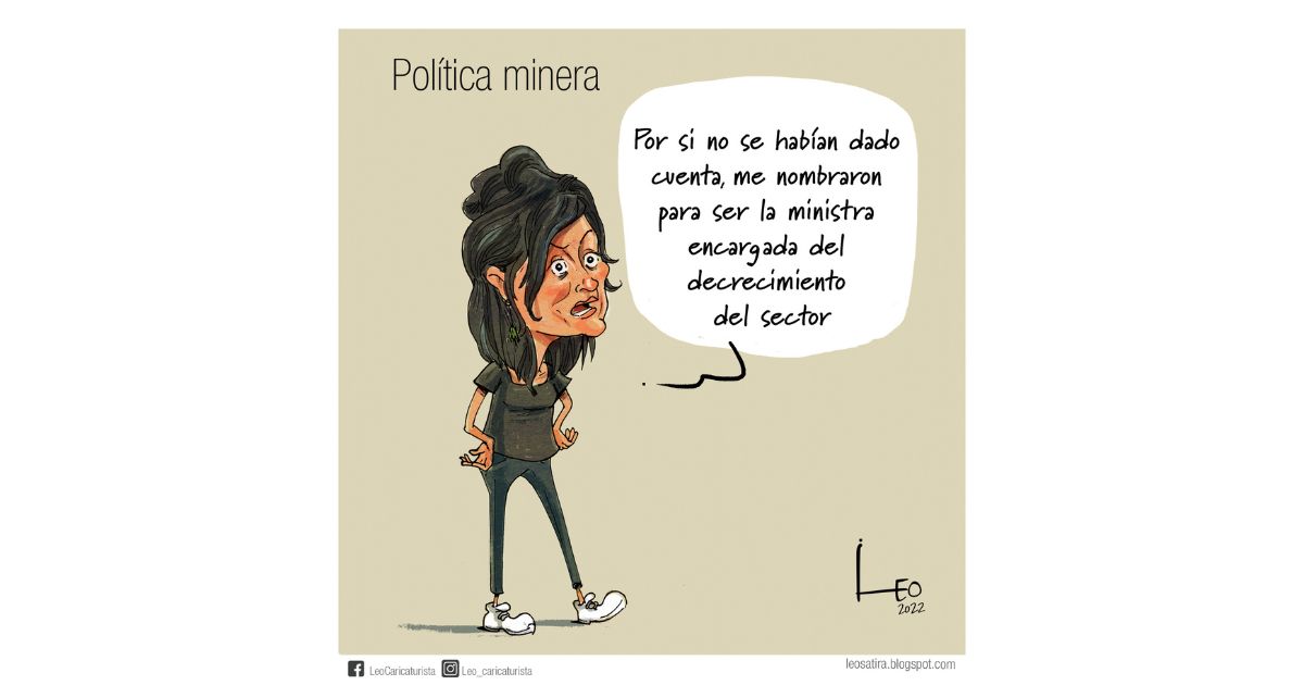 Caricatura: Política minera