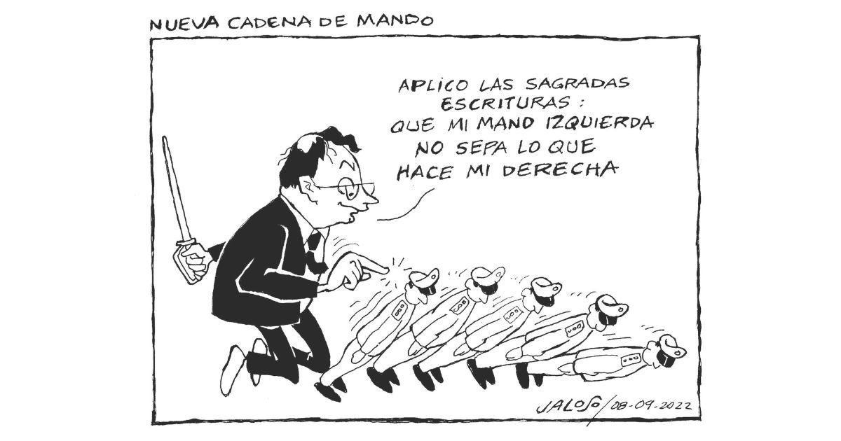 Caricatura: Nueva cadena de mando