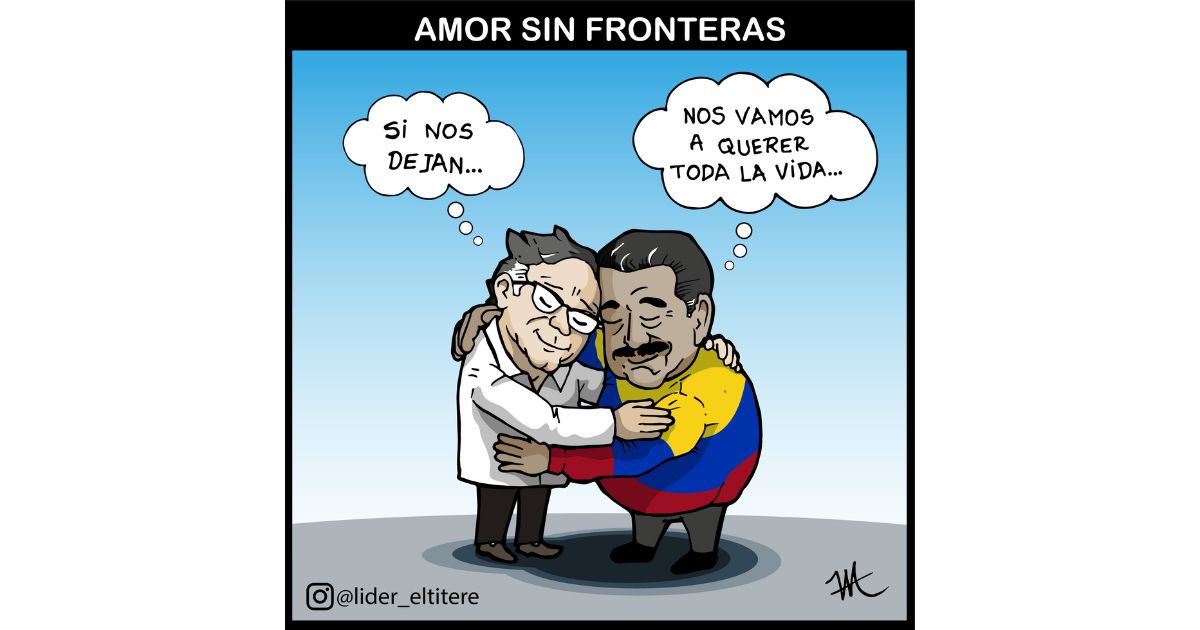 Caricatura: Amor sin fronteras