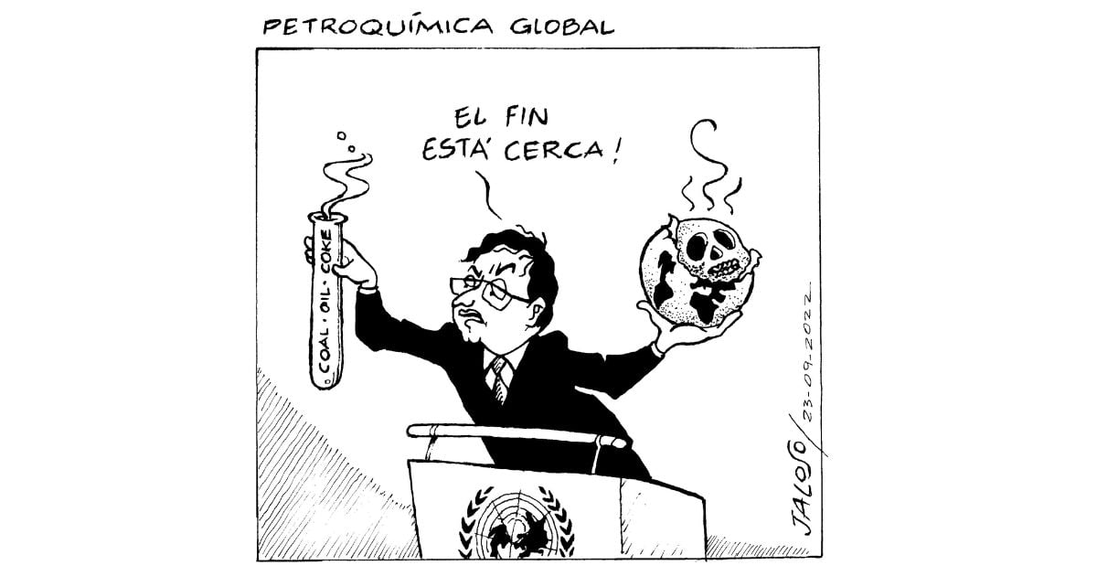 Caricatura: Petroquímica global