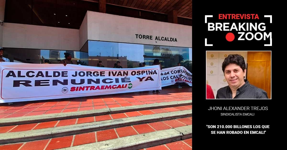 El líder sindical que prendió las alarmas de la corrupción en Emcali: el hueco sería de $216 mil millones