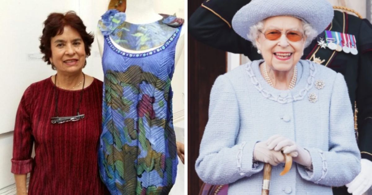 La colombiana que con sus diseños de vestuario homenajeó a la reina Isabel II