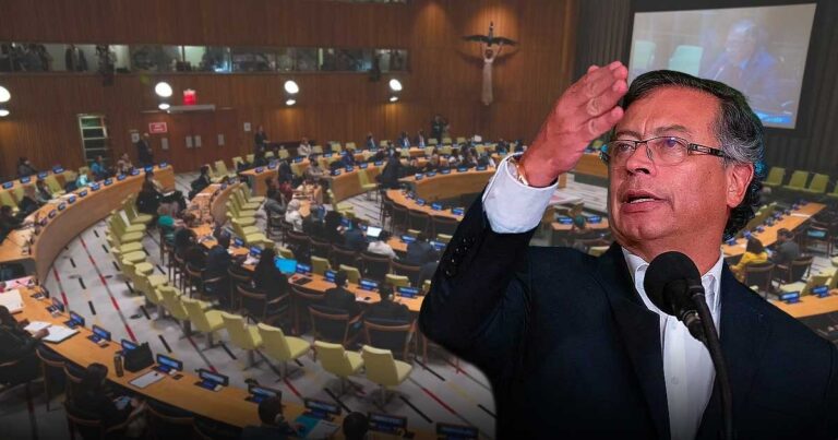  - Petro le habló a un auditorio vacío en Naciones Unidas