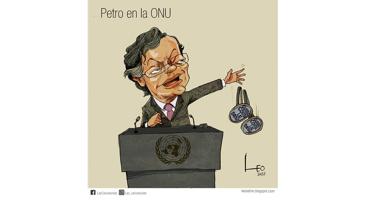 Caricatura: Petro en la ONU