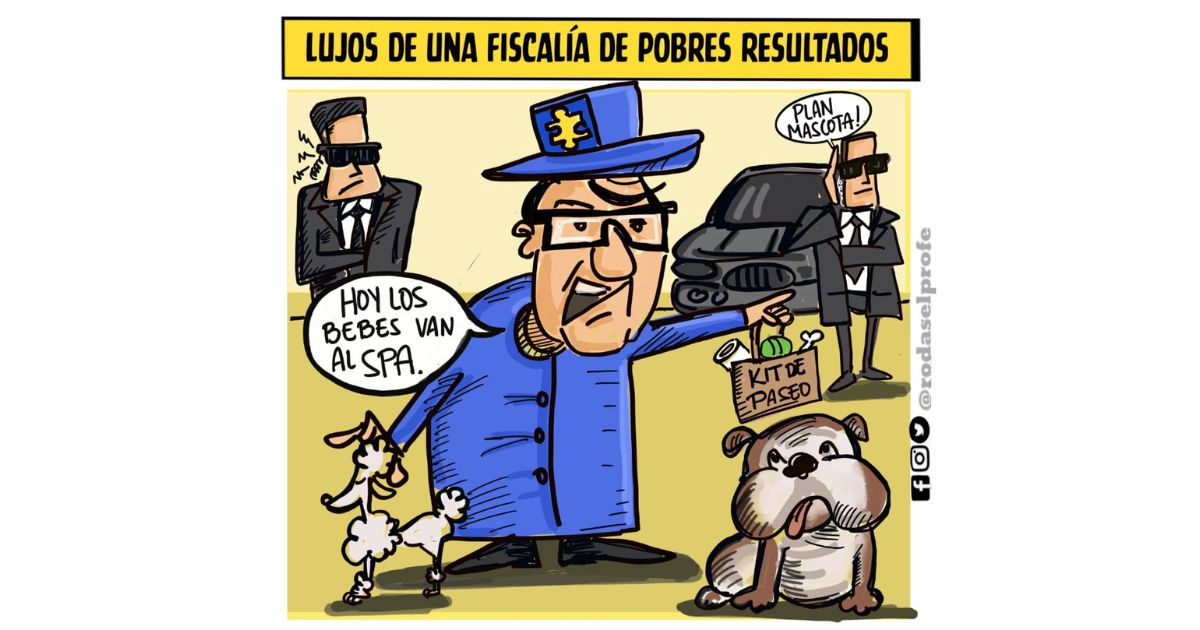 Caricatura: Lujos de una fiscalía de pobres resultados