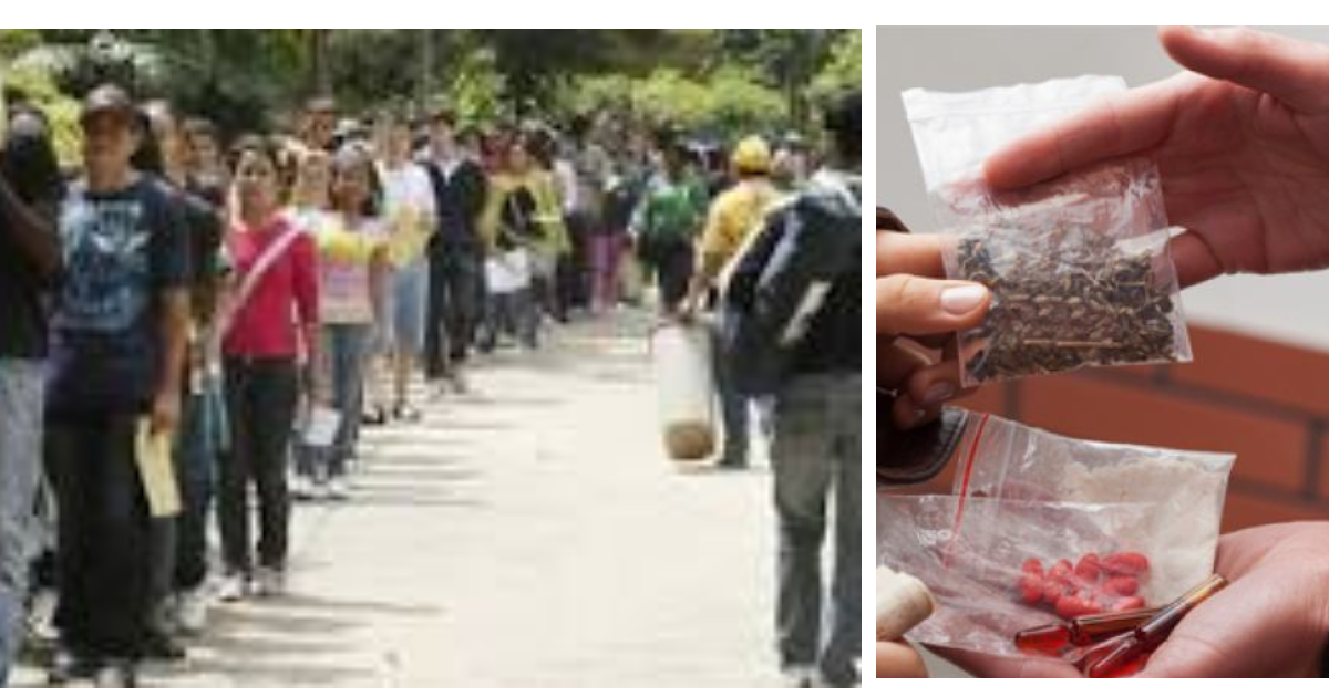 El narcotráfico y el desempleo