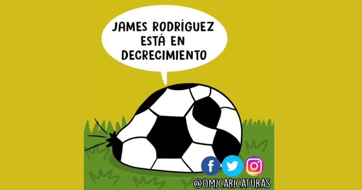 Caricatura: James Rodríguez ya no vale nada