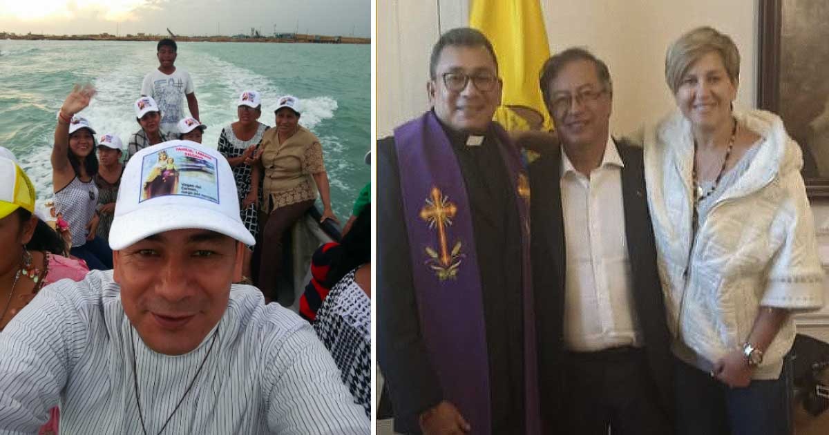 El cura sencillo de Sincelejo que Petro y Verónica Alcocer quieren tener en el Palacio de Nariño