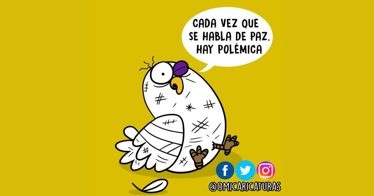 Caricatura: La paloma polémica