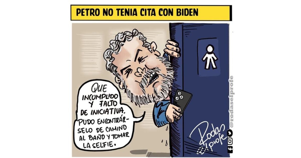 Caricatura: Petro no tenía cita con Biden