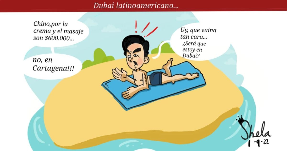 Caricatura: Dubai latinoamericano
