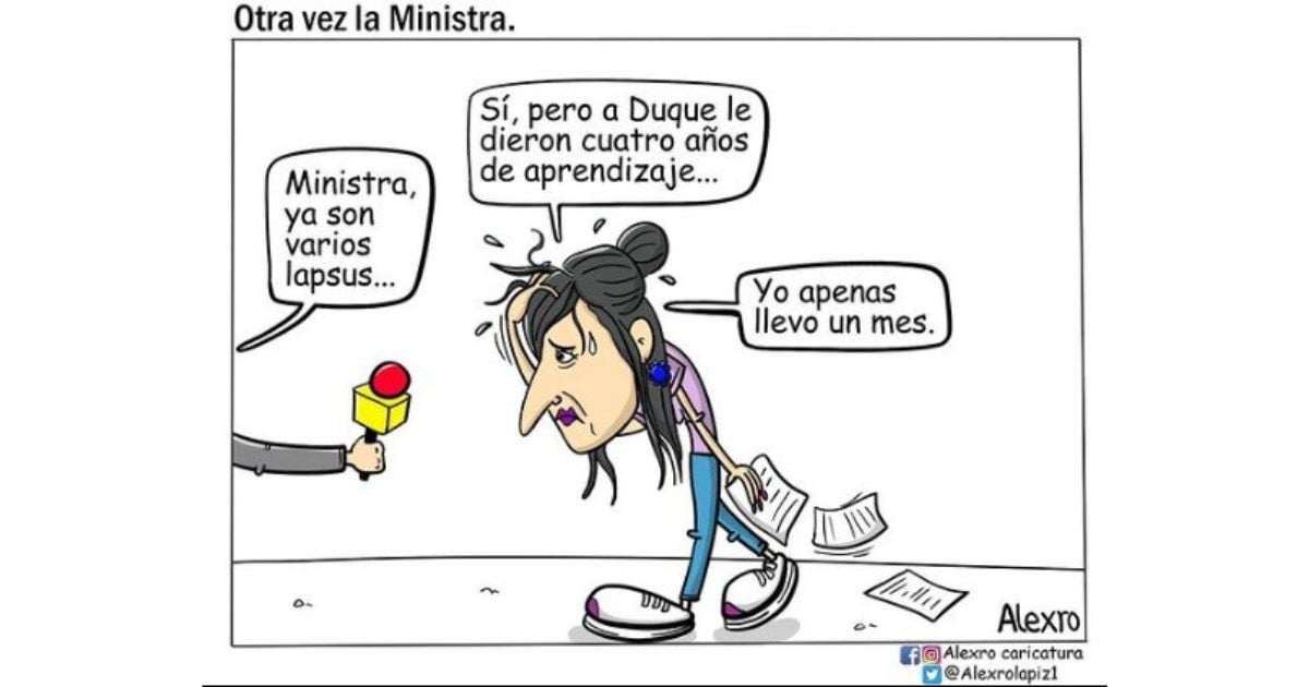 Caricatura: Otra vez la ministra