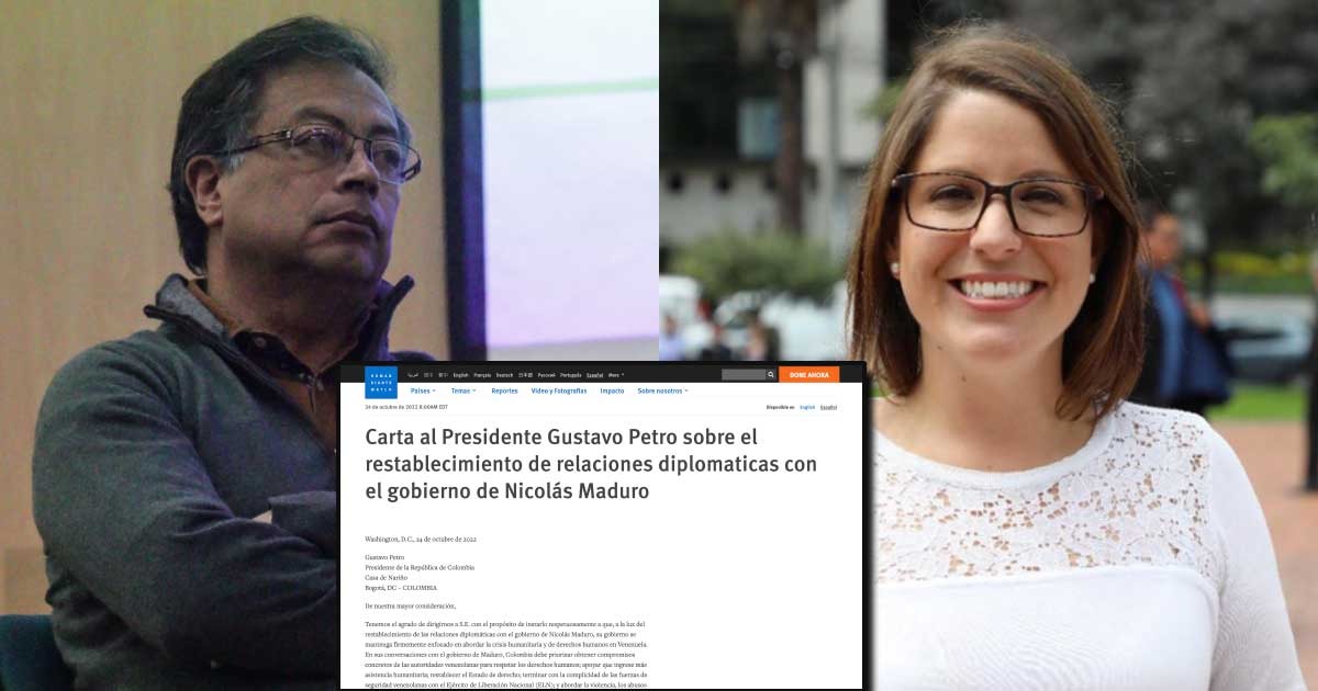 Primer llamado de atención de Human Rights Watch a Petro por restablecimiento de relaciones con Venezuela