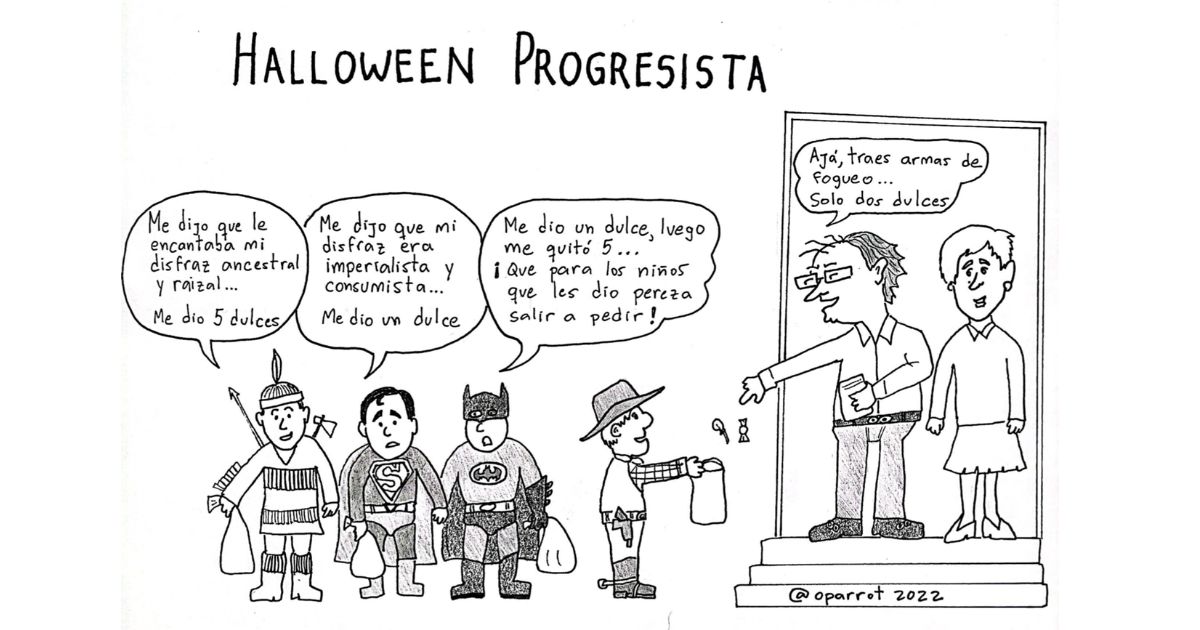 Caricatura: Halloween progresista