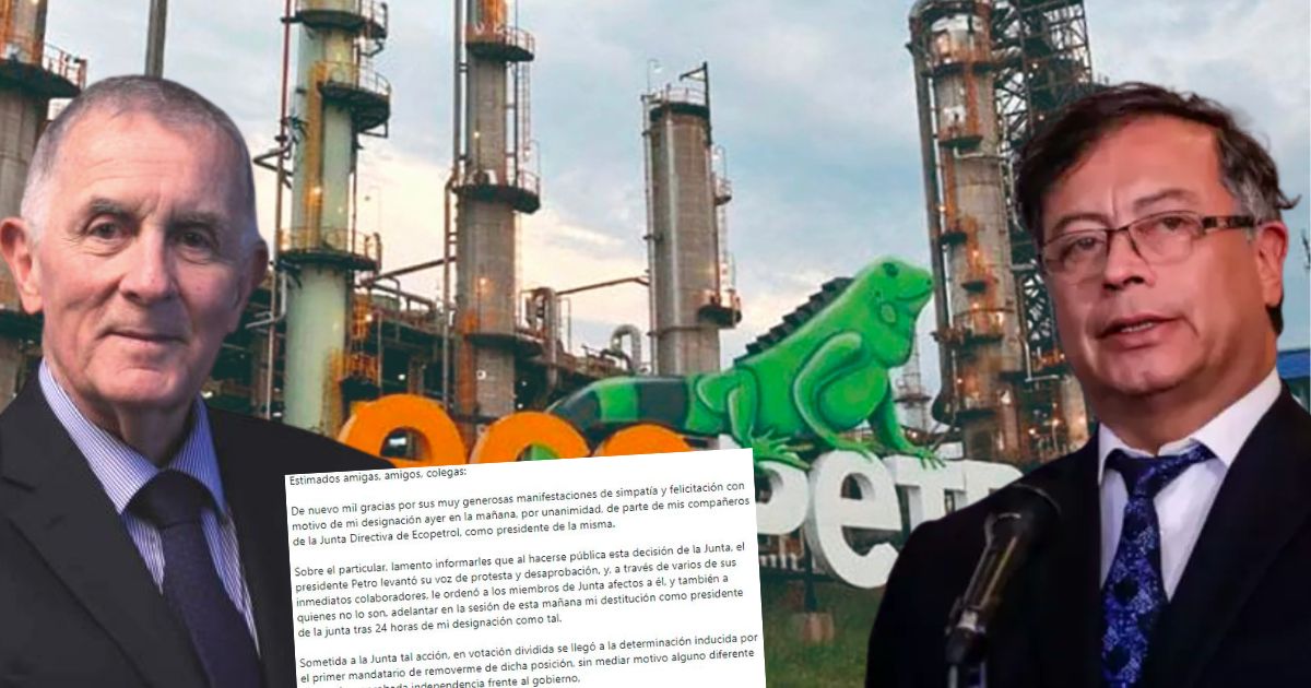 Carlos Gustavo Cano revela cómo Petro lo sacó de la presidencia de la junta de Ecopetrol en 24 horas