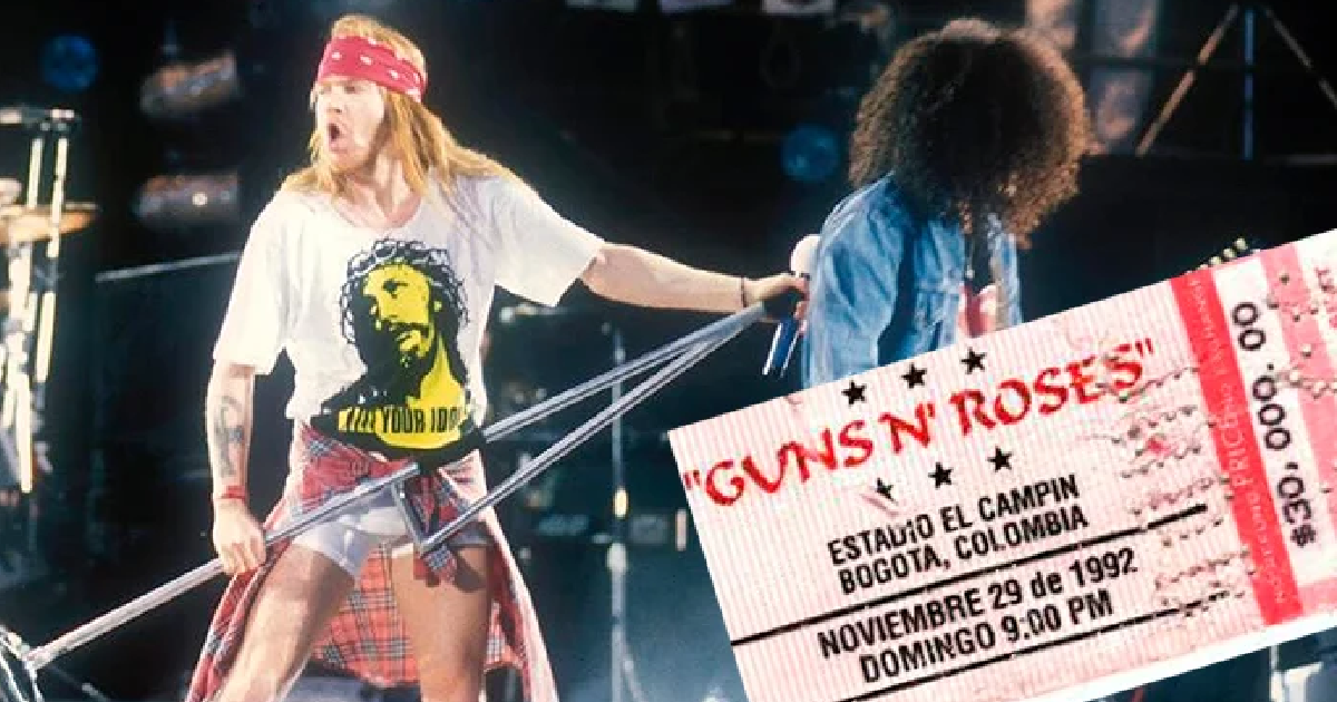 ¿Qué pasó la última vez que Guns N' Roses estuvo en Bogotá?